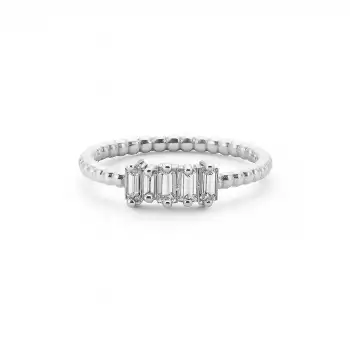 Five Baguette Diamond Ring