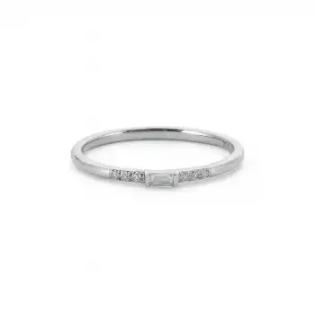 Frame Baguette Diamond Ring