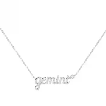 Gemini Solitaire Necklace