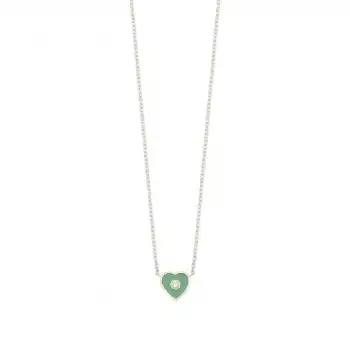 Green Amour Heart Necklace