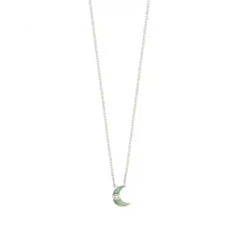 Green Crescent Necklace