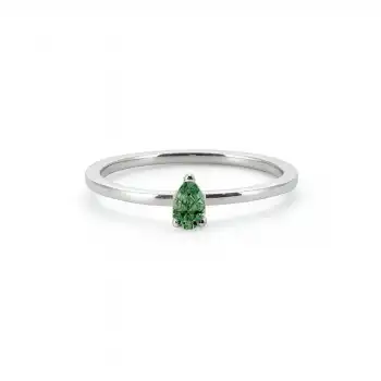 Green Elegant Drop Ring
