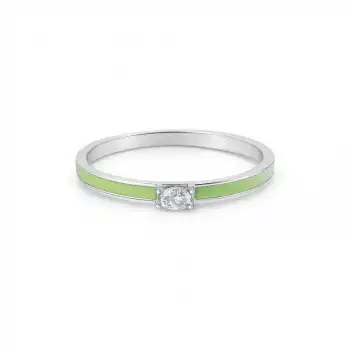 Green Glow Oval Ring