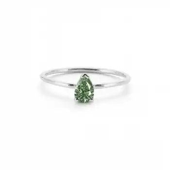 Green Grand Drop Ring