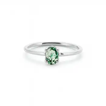 Green Pure Oval Ring