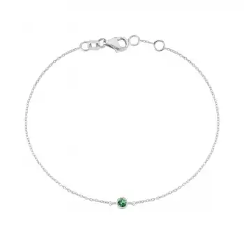 Green Solitaire Bracelet