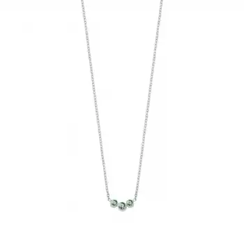 Green Trio Minimal Necklace