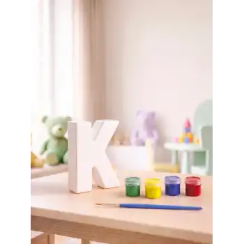 K Harfi Taş Boyama Hobi Seti