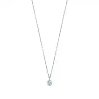Lone Diamond Pendant Necklace