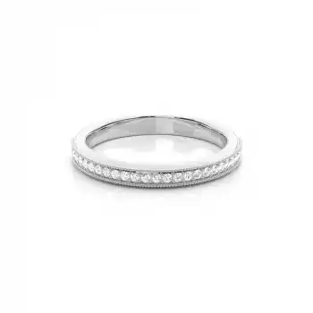 Milgrain Edge Diamond Band