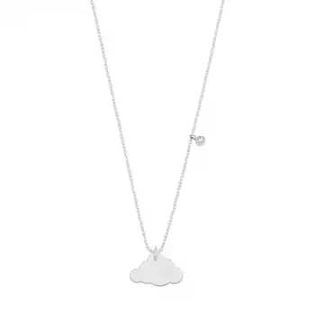 Minimal Diamond Cloud Pendant Necklace