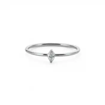 Minimal Marquise Diamond Ring