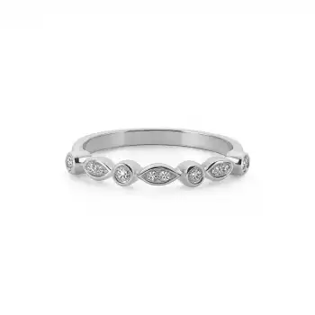 Mixed Diamond Band Ring