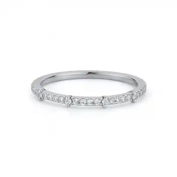 Modern Half Eternity Diamond Band