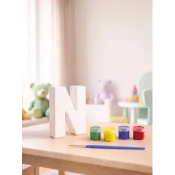 N Harfi Taş Boyama Hobi Seti