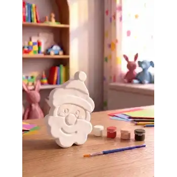 Noel Baba Figürlü Taş Boyama Hobi Seti