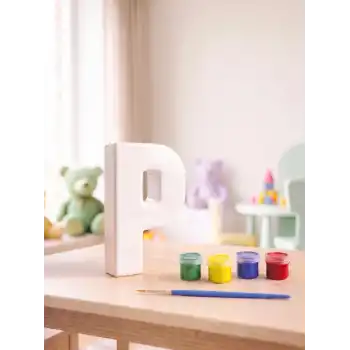 P Harfi Taş Boyama Hobi Seti