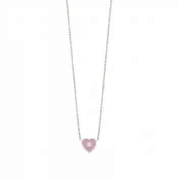 Pink Amour Heart Necklace