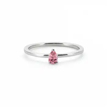 Pink Elegant Drop Ring