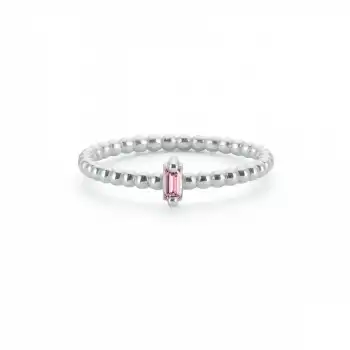 Pink Gleam Baguette Ring