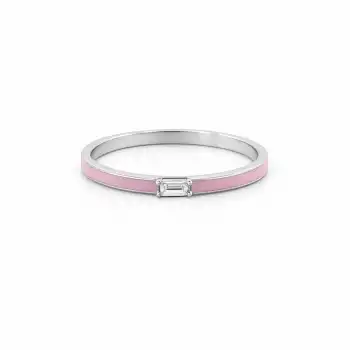 Pink Glow Baguette Ring