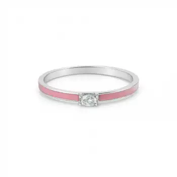 Pink Glow Oval Ring