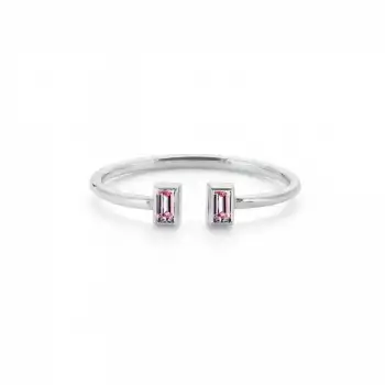 Pink Twin Baguette Ring