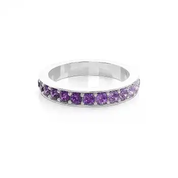 Purple Bold Band Ring