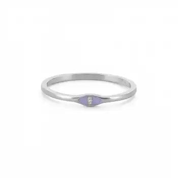 Purple Enamel Eye Ring