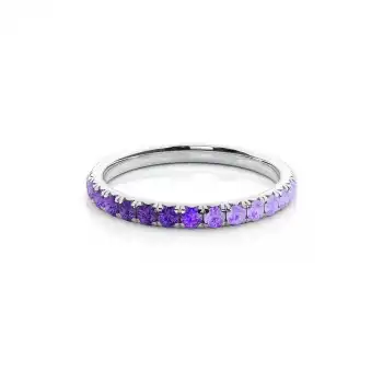 Purple Glow Band Ring