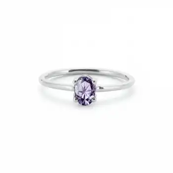 Purple Pure Oval Ring