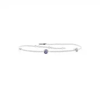 Purple Trio Minimal Bracelet