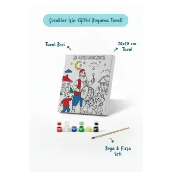 Ramazan Eğitici Boyama Seti Davulcu ve Çocuklar (Şövalesiz)