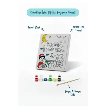Ramazan Eğitici Boyama Seti Hoş Geldin Ramazan Coşkusu (Şövalesiz)
