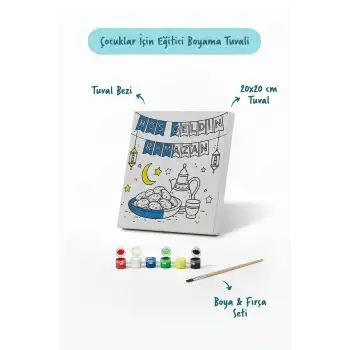 Ramazan Eğitici Boyama Seti Hoş Geldin Ramazan Sofrası (Şövalesiz)