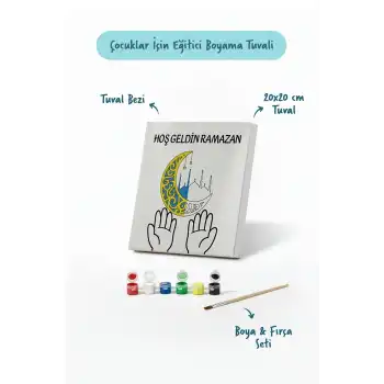 Ramazan Eğitici Boyama Seti Hoş Geldin Ramazan (Şövalesiz)