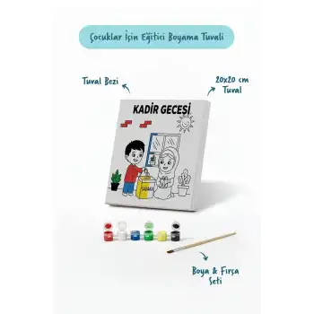 Ramazan Eğitici Boyama Seti Kadir Gecesi Sadaka (Şövalesiz)