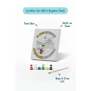 Ramazan Eğitici Boyama Seti Mahallede Ramazan Coşkusu (Şövalesiz)