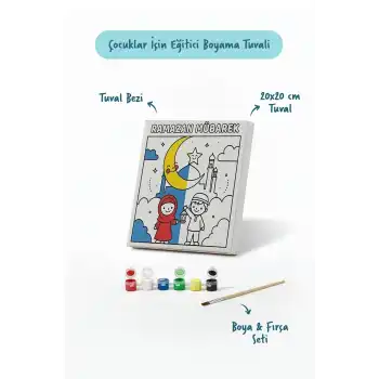 Ramazan Eğitici Boyama Seti Ramazan Mübarek (Şövalesiz)