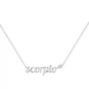 Scorpio Solitaire Necklace