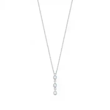 Three-Stone Diamond Pendant Necklace