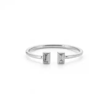 Twin Baguette Diamond Ring