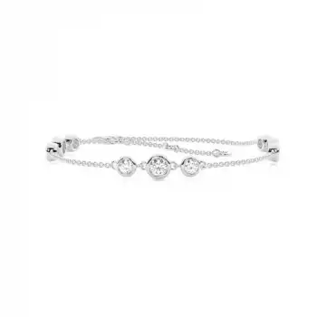 White Gold Chain Diamond Bracelets