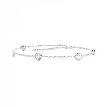 White Gold Chain Diamond Bracelets