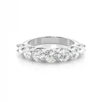 White Gold Diamond Anniversary Rings