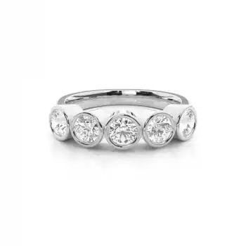 White Gold Diamond Anniversary Rings