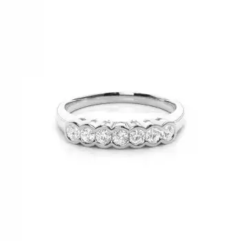 White Gold Diamond Anniversary Rings