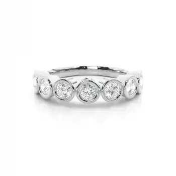 White Gold Diamond Anniversary Rings