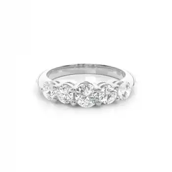 White Gold Diamond Anniversary Rings
