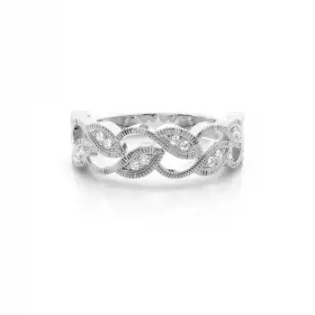 White Gold Diamond Anniversary Rings
